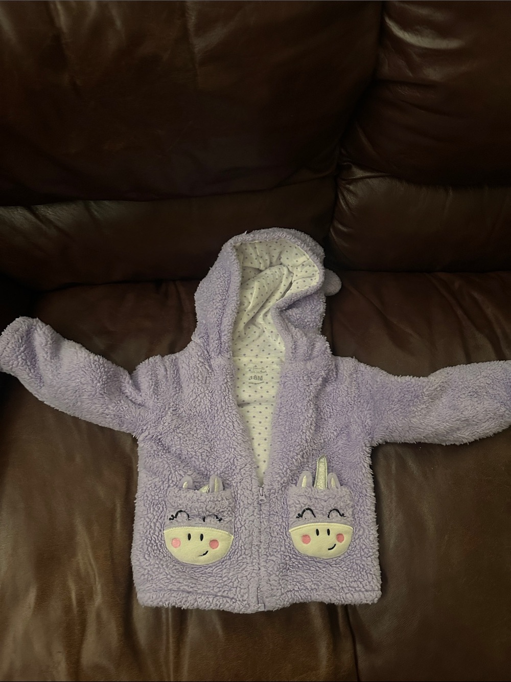 Cozy Lavender Unicorn Hooded Jacket for Kids